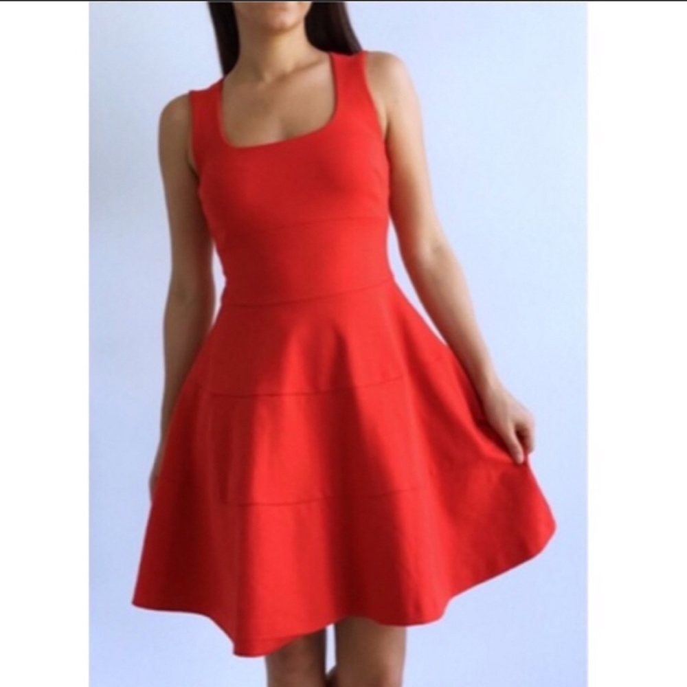 Bold red Banana Republic dress
